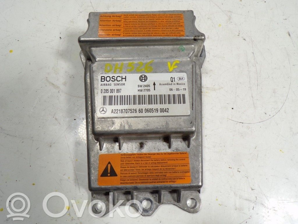 Mercedes-Benz Sprinter W901 W902 W903 W904 Centralina/modulo airbag