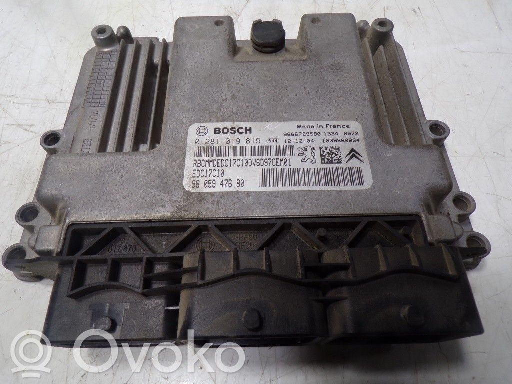 Citroen C-Elysée Engine control unit/module 