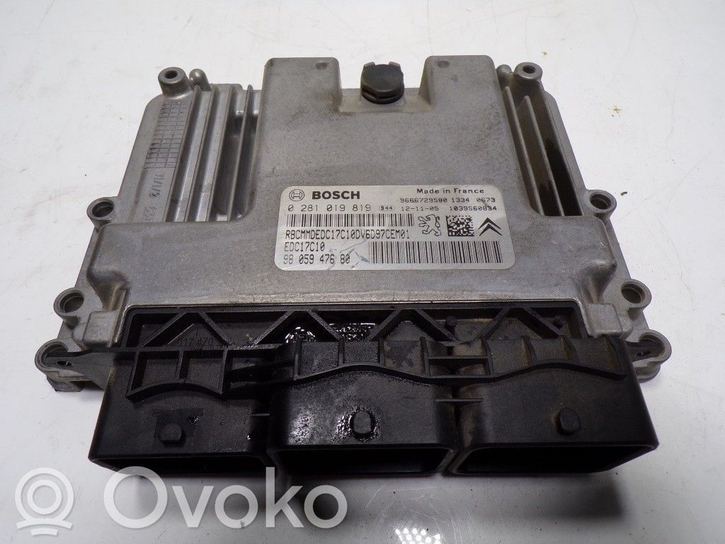 Citroen C-Elysée Engine control unit/module 