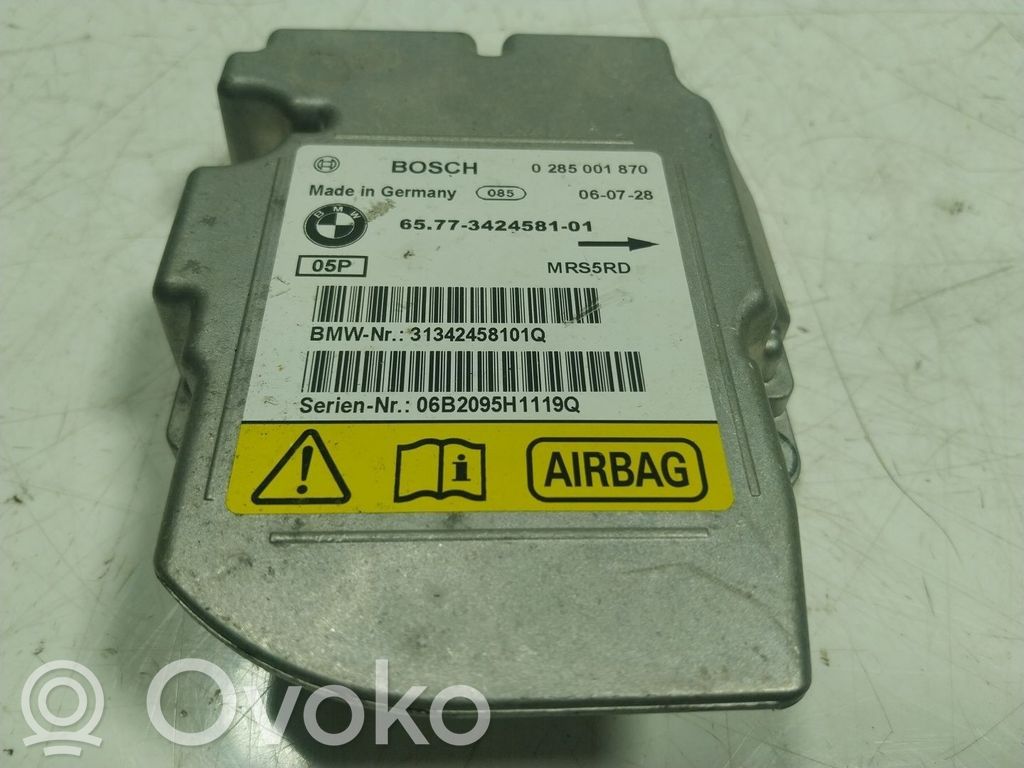 Airbag control unit/module   65773424581,342458101