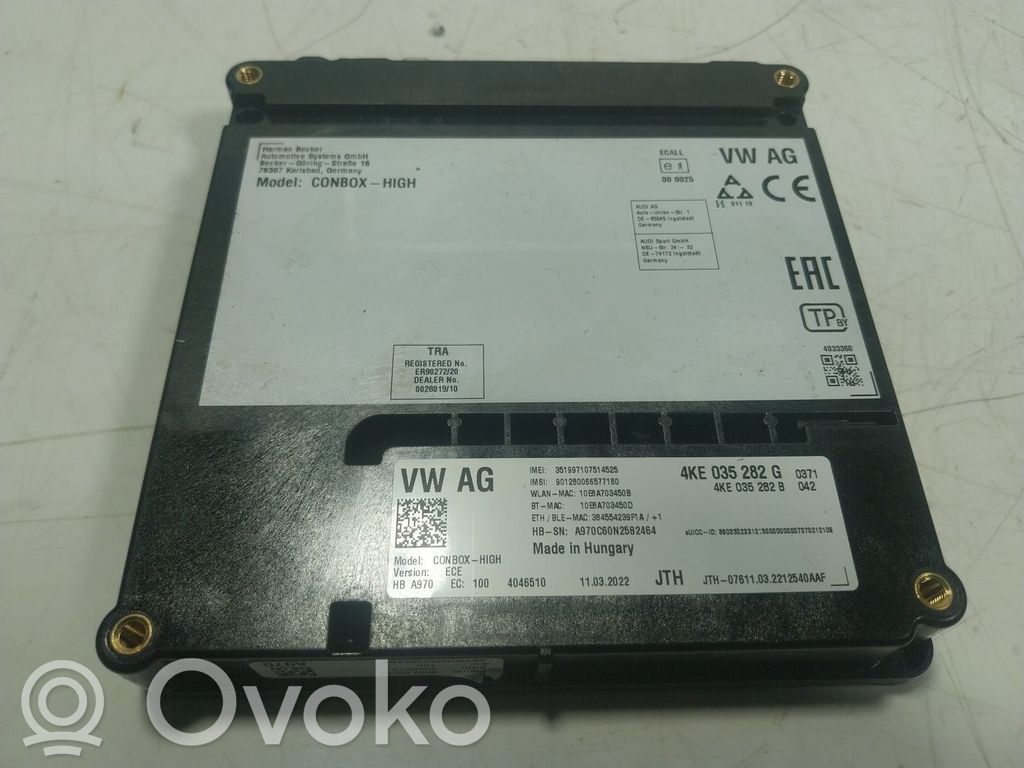 Other control units/modules   4KE035282G,4KE035282G
