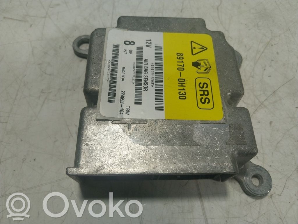 Toyota Aygo AB40 Centralina/modulo airbag 