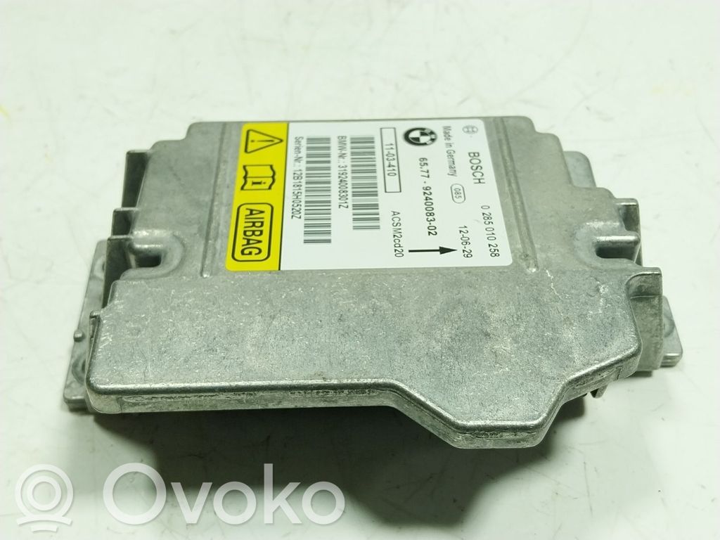 Airbag control unit/module   65779240083,924008302