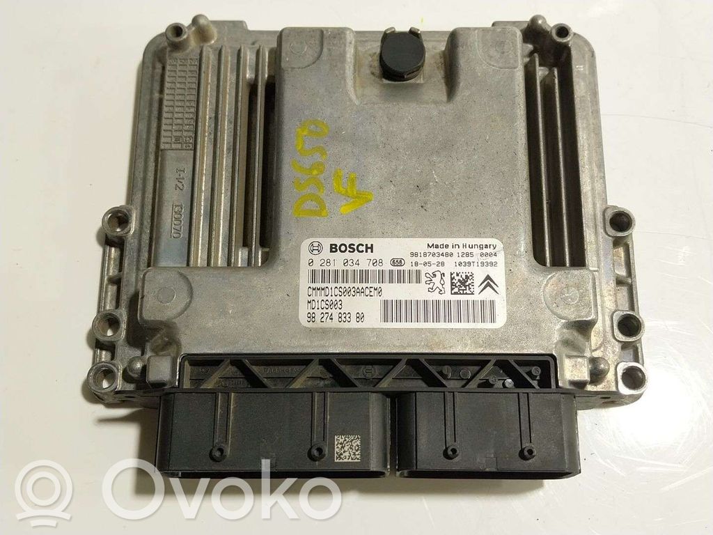 Peugeot 308 Sterownik / Moduł ECU