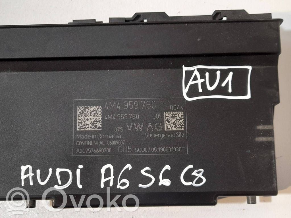 Audi A6 S6 C8 4K Seat control module 
