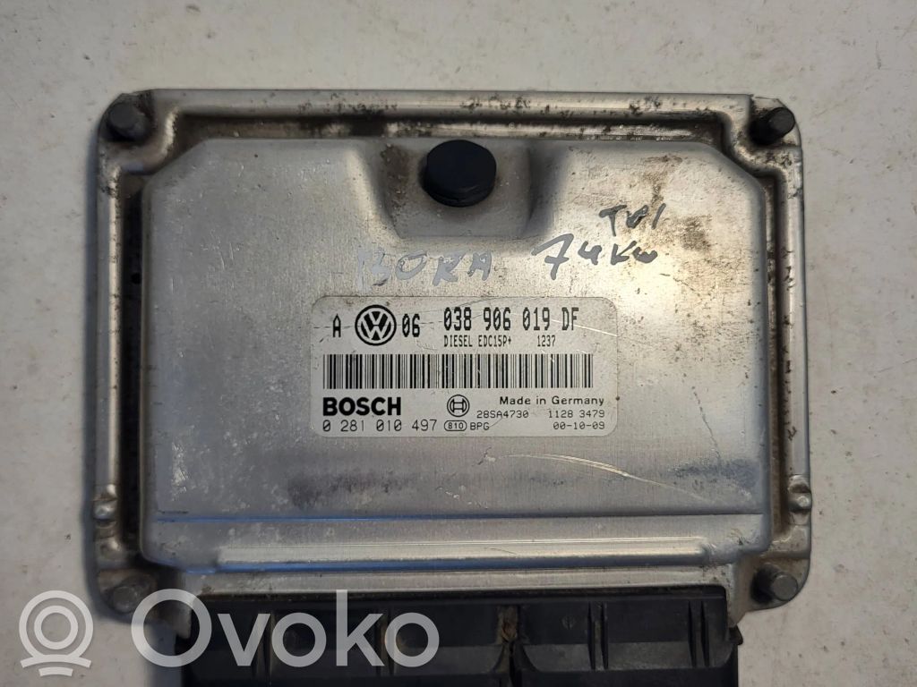 Engine control unit/module   038906019DF,0281010497,28SA4730