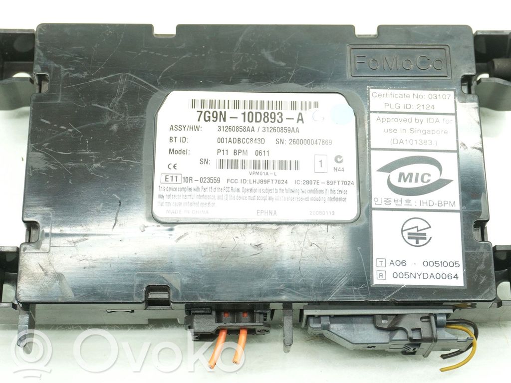 Volvo S80 Balss vadības modulis 