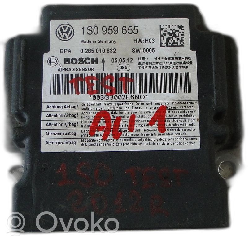 Skoda Citigo Airbag control unit/module 