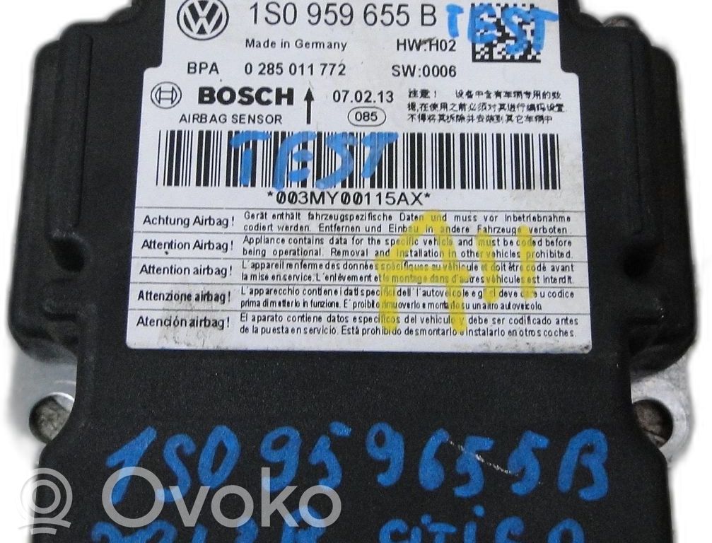 Skoda Citigo Trunk lid opening control unit 