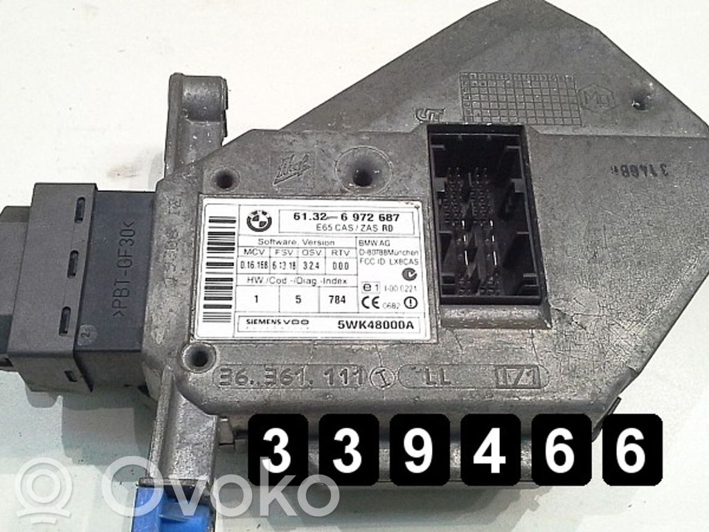 BMW 7 E65 E66 Blocchetto accensione 