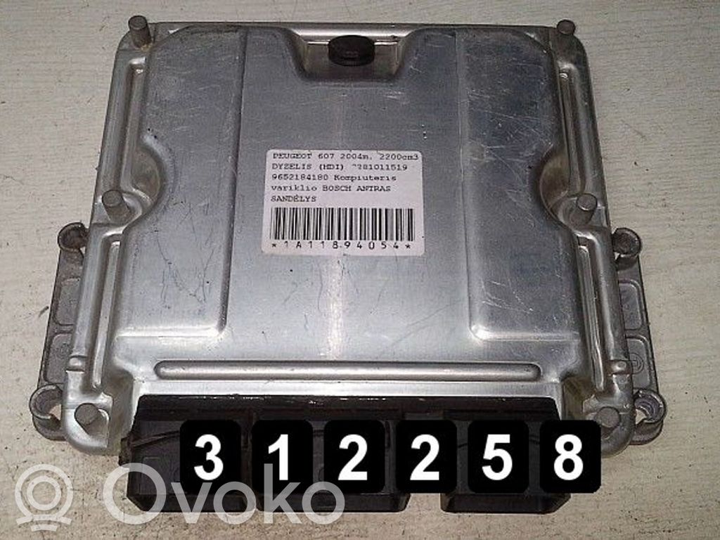 Peugeot 607 Engine control unit/module 