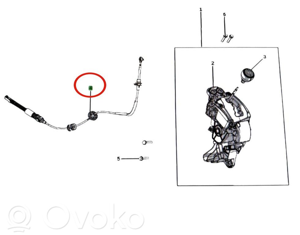 Volkswagen Routan Linka zmiany biegów 