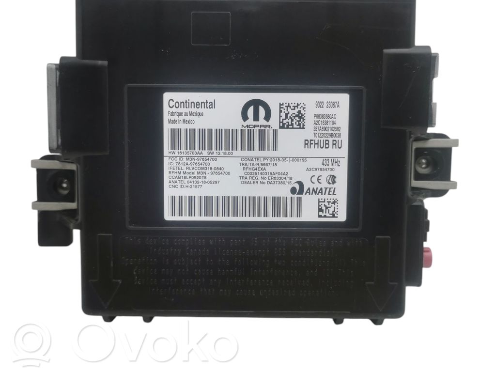 Chrysler Pacifica Central body control module 