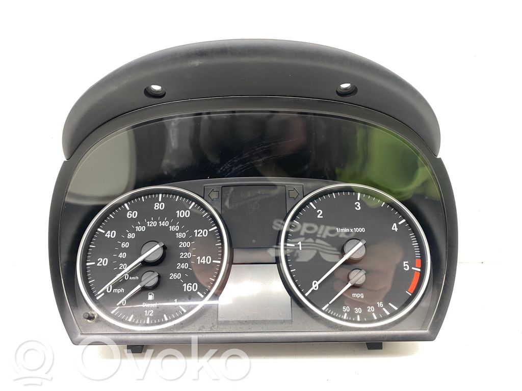 BMW 3 E90 E91 Spidometrs (instrumentu panelī) 