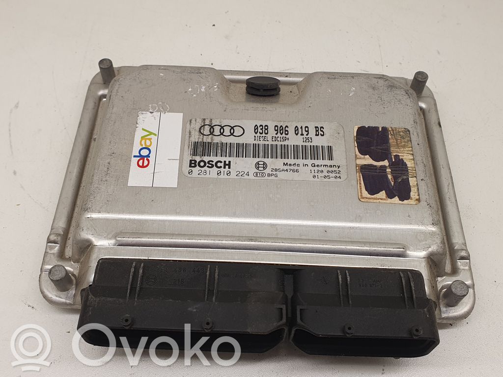 Engine control unit/module ECU   038906019BS,0281010224