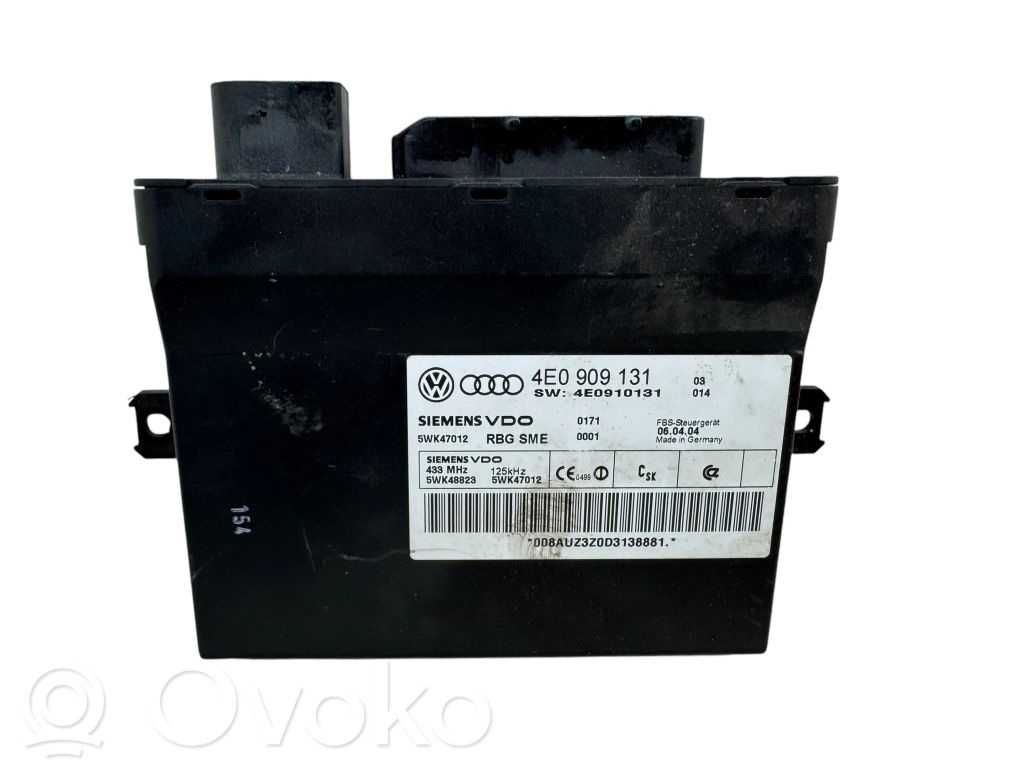 Audi A8 S8 D3 4E Comfort/convenience module 