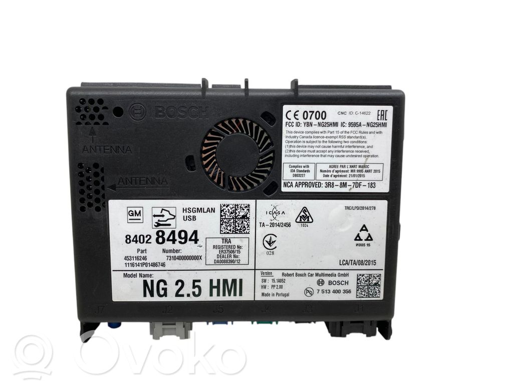 Opel Insignia A GPS navigation control unit/module 