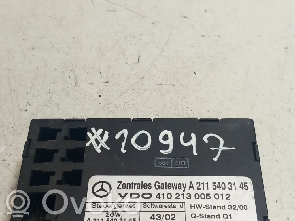 Mercedes-Benz CLS C219 Gateway control module 