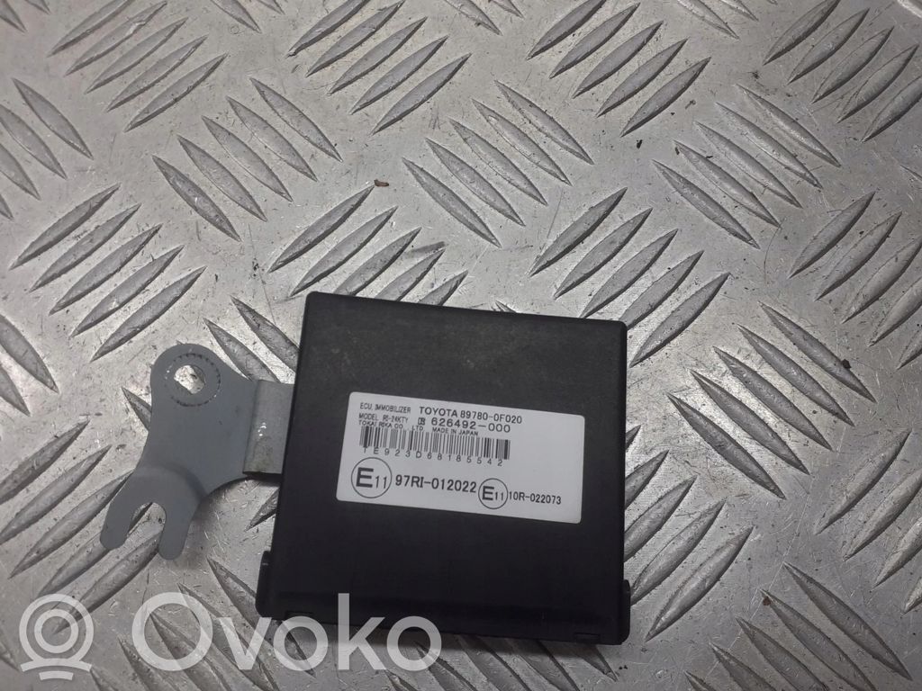 Unité de commande dispositif d'immobilisation   897800F020