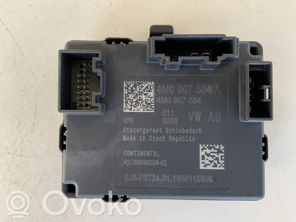 Unité de commande / module de toit ouvrant   4M0907594A,4M0907594