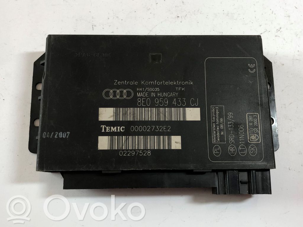 Module confort   8E0959433CJ,00002732E2,02297528