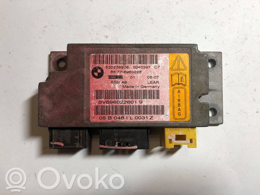 BMW 7 E65 E66 Module de contrôle airbag 