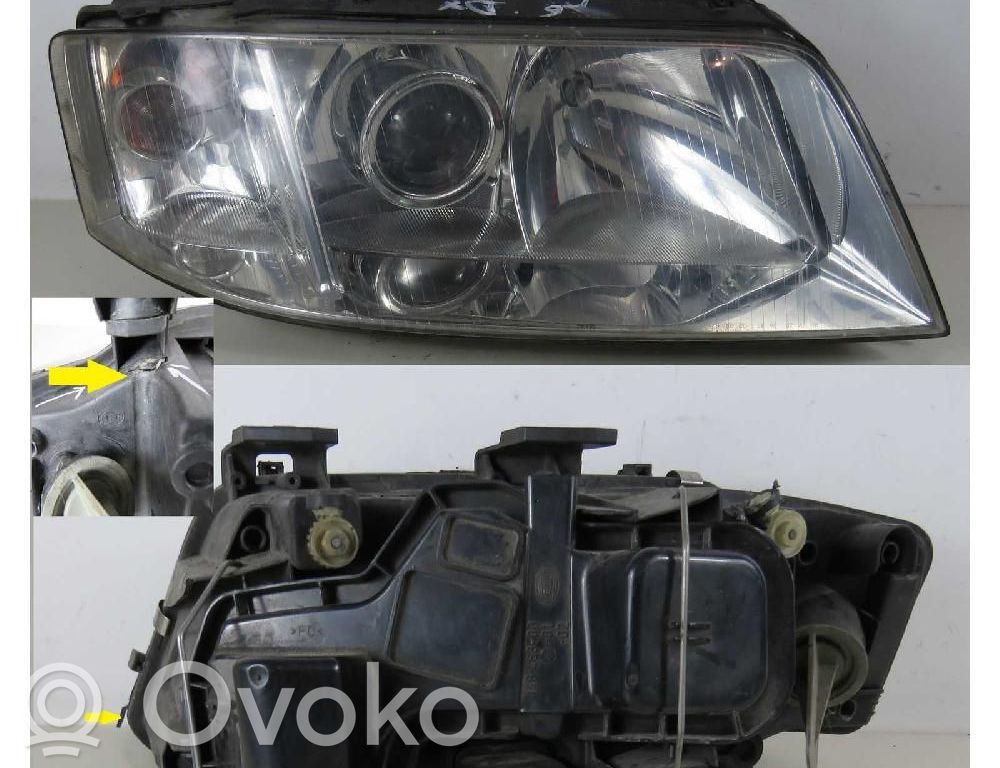 Audi A6 S6 C5 4B Scheinwerferglas 