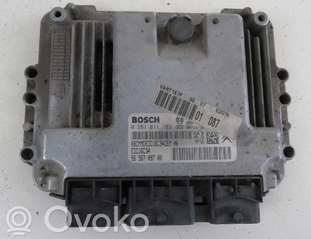 Engine control unit/module   0281011783,9656709780