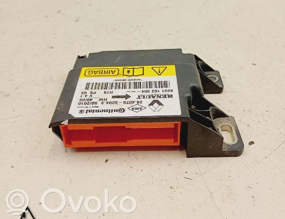 Airbag control unit/module   8201163304,28407652043