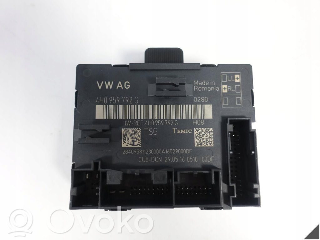 Unité de commande module de porte   4H0959792G,445KW,4H0959792