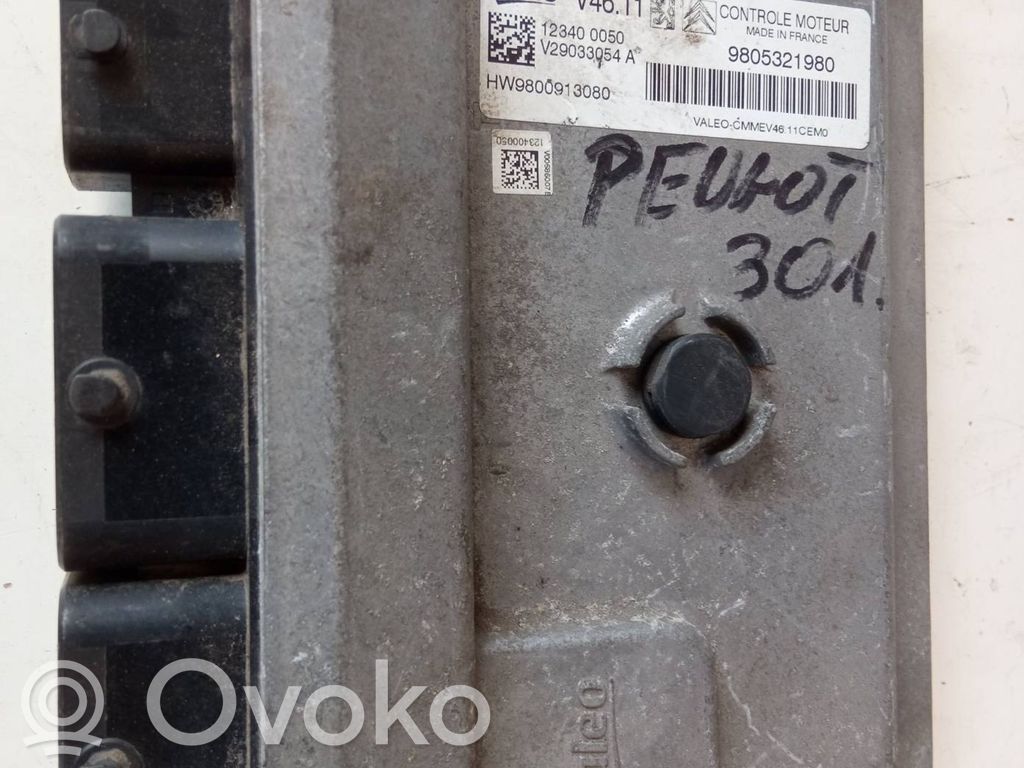 Engine control unit/module   9805321980,V4611,123400050