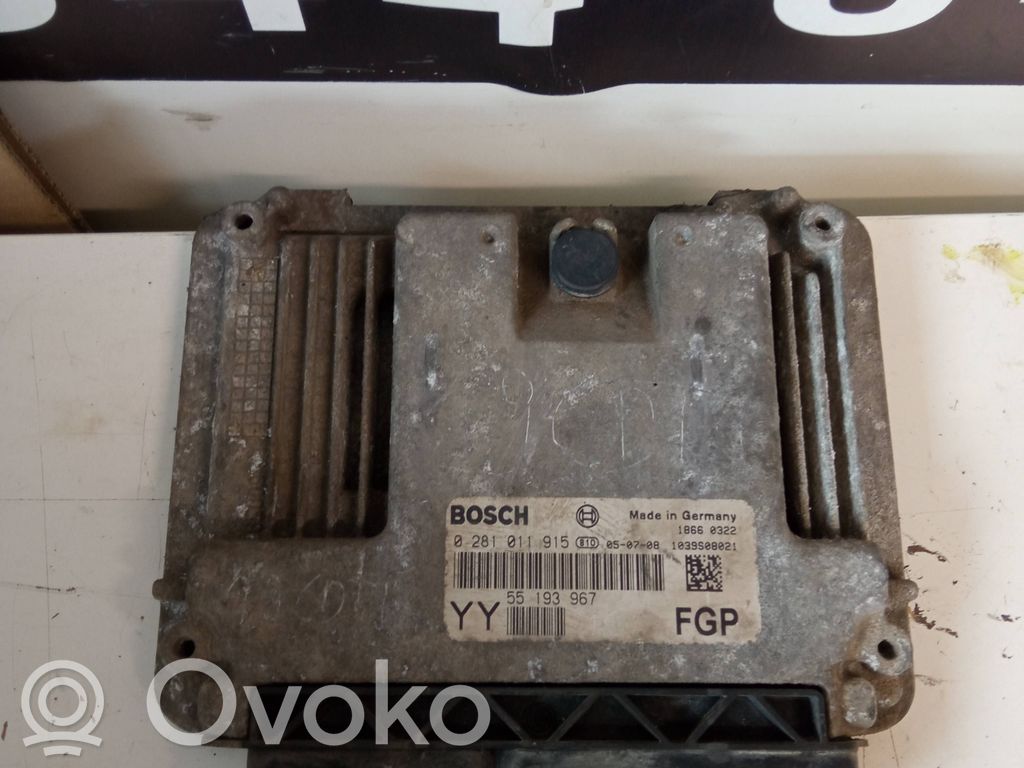 Engine control unit/module   0281011915,55193967,1039S08021