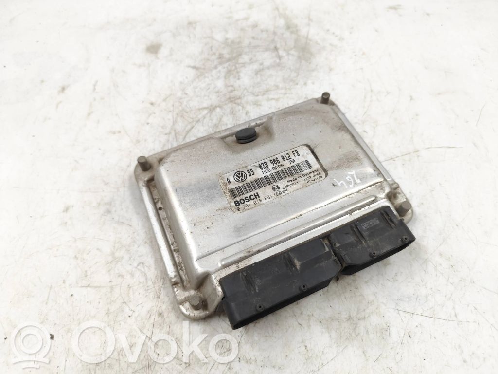 Engine control unit/module   038906012FB,28SA5014,0281010651