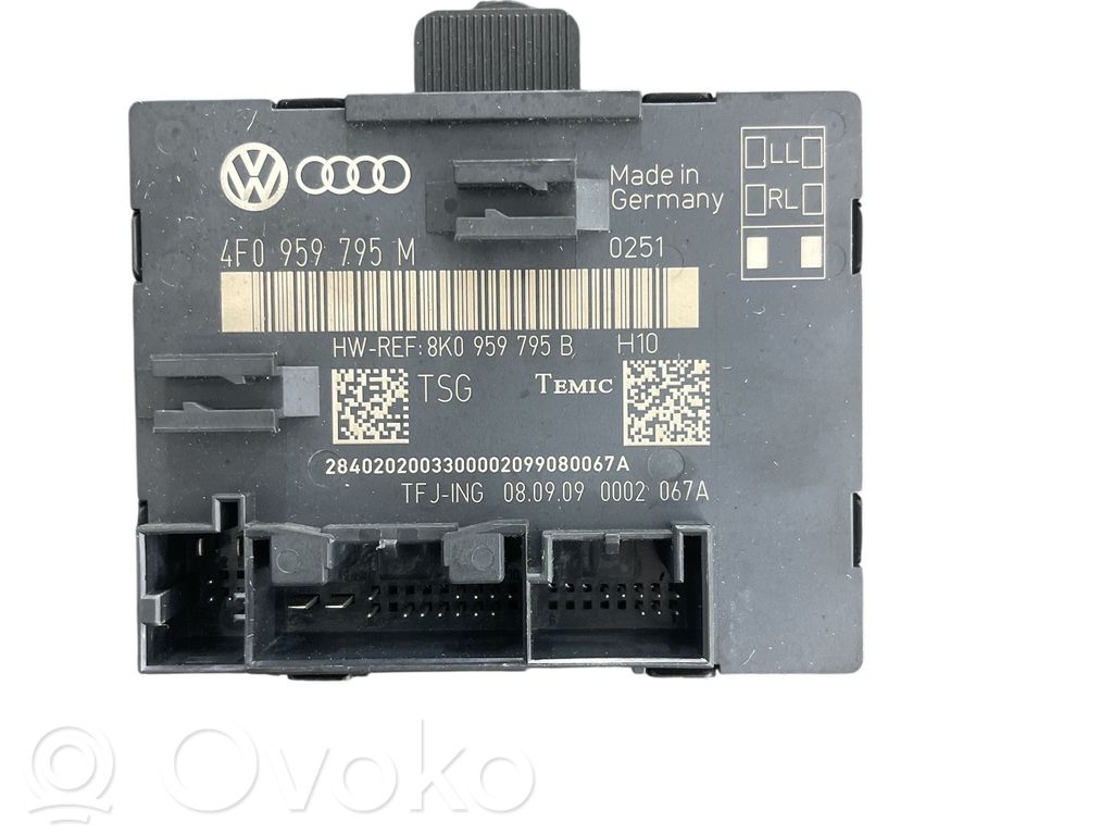 Unité de commande module de porte   4F0959795M,8K0959795B