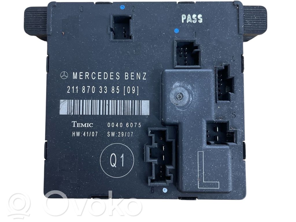 Mercedes-Benz E W211 Door control unit/module 