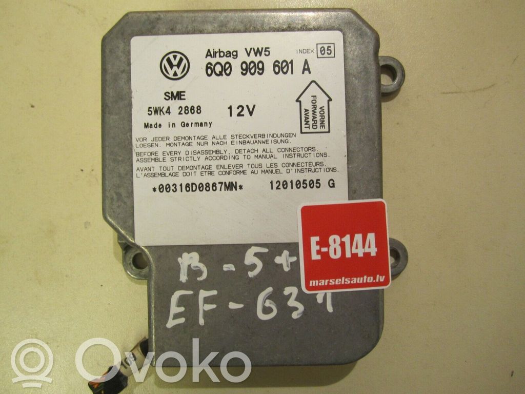 Volkswagen PASSAT B5.5 Airbag control unit/module 