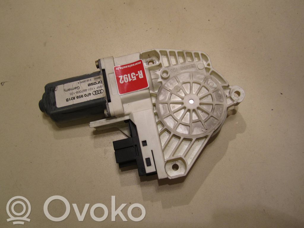 Audi A6 S6 C6 4F Front door window regulator motor 