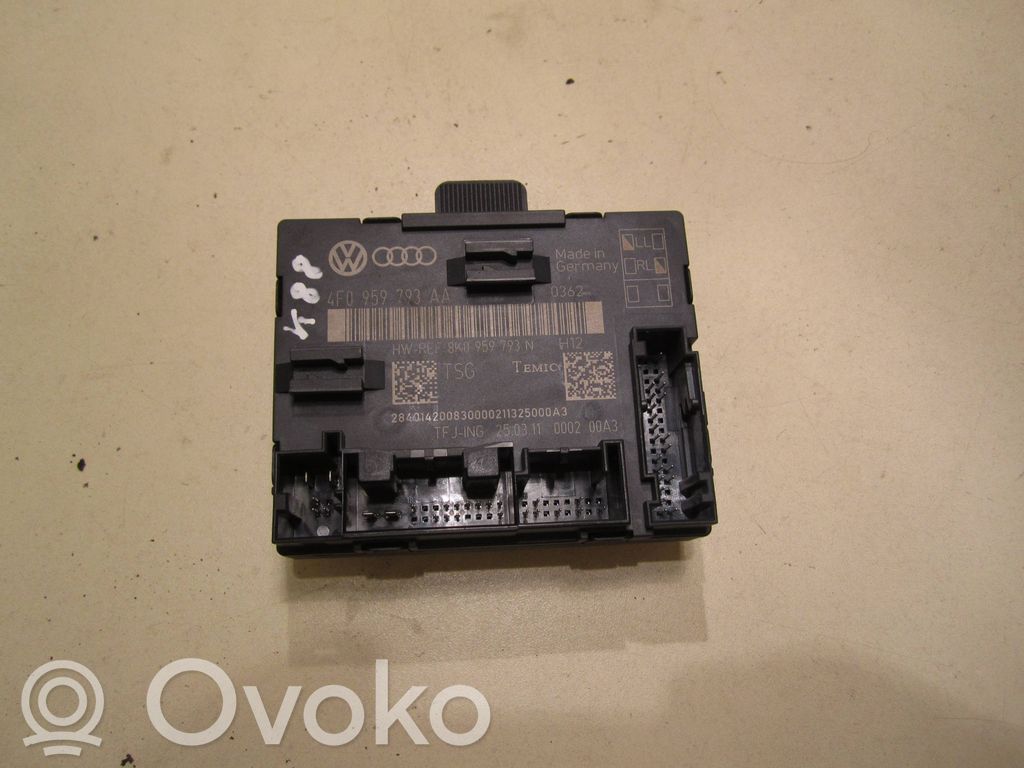 Audi A6 S6 C6 4F Unité de commande module de porte 