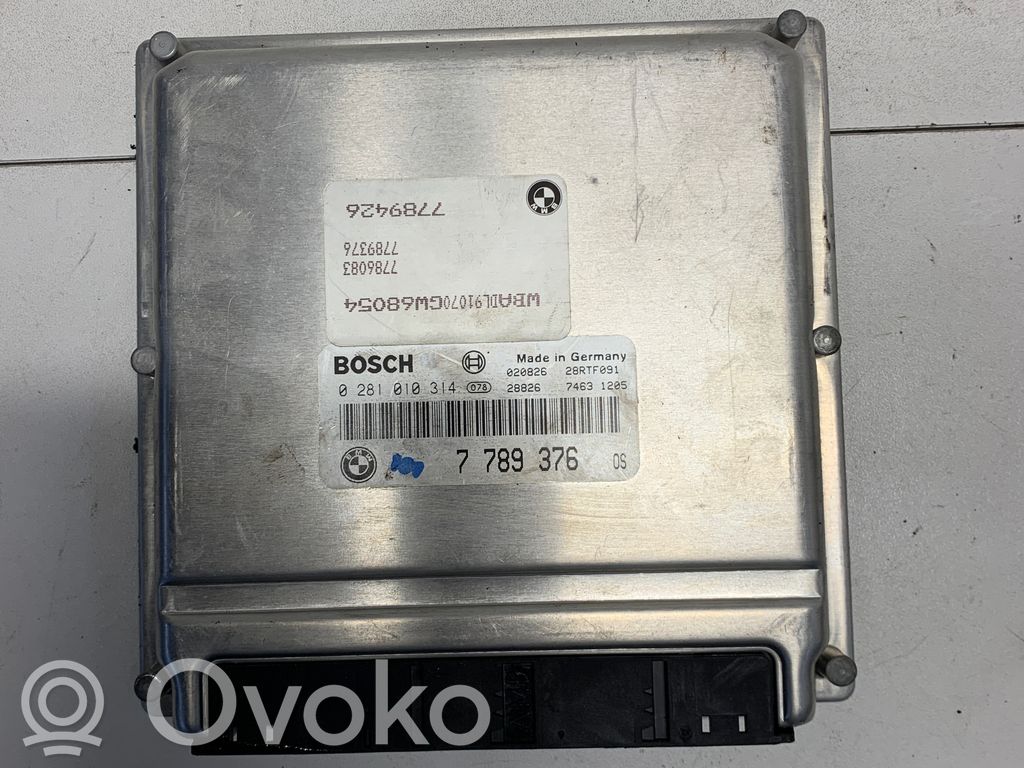 Engine control unit/module   7789376,0281010314,8496847