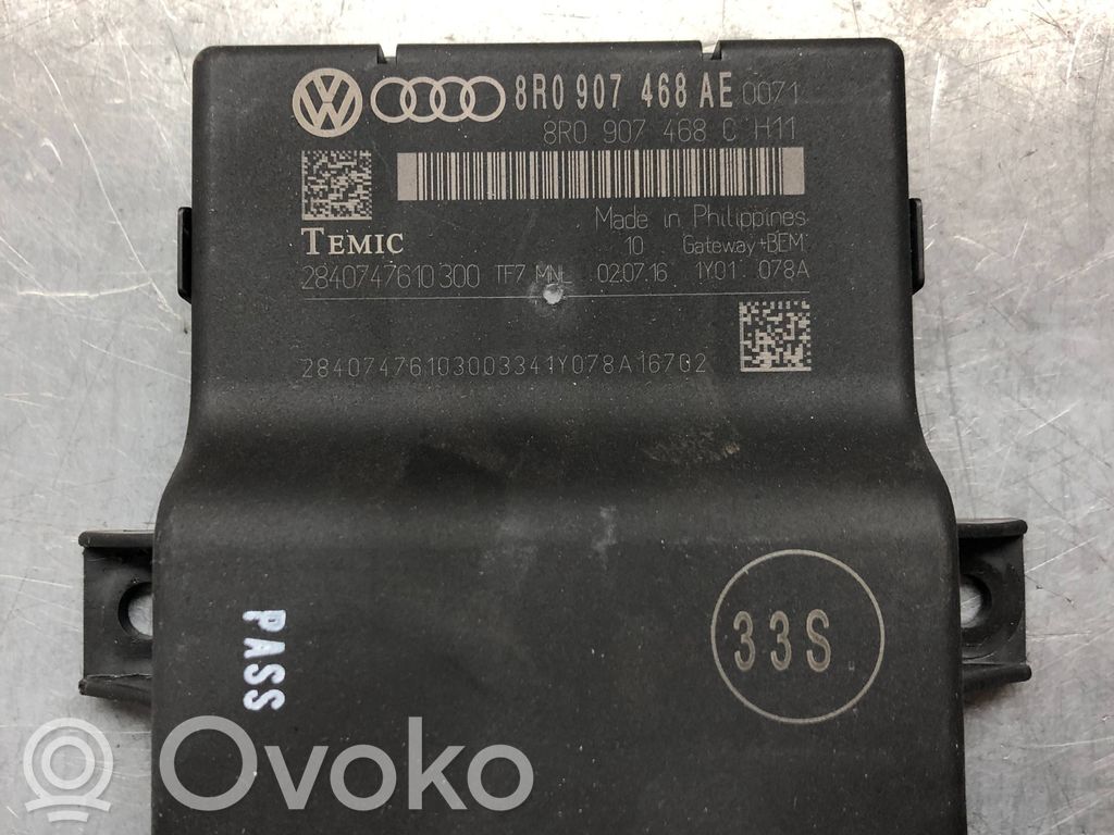 Audi Q5 SQ5 8R Módulo de control Gateway 