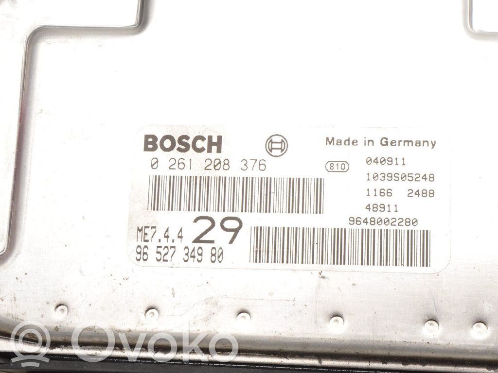 Engine control unit/module ECU   9652734980,0261208376