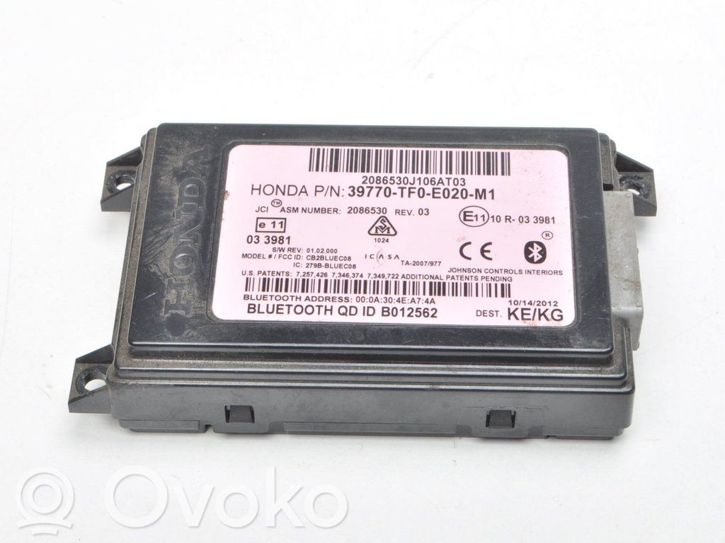 Unidad de control/módulo de bluetooth   39770TF0E020M1