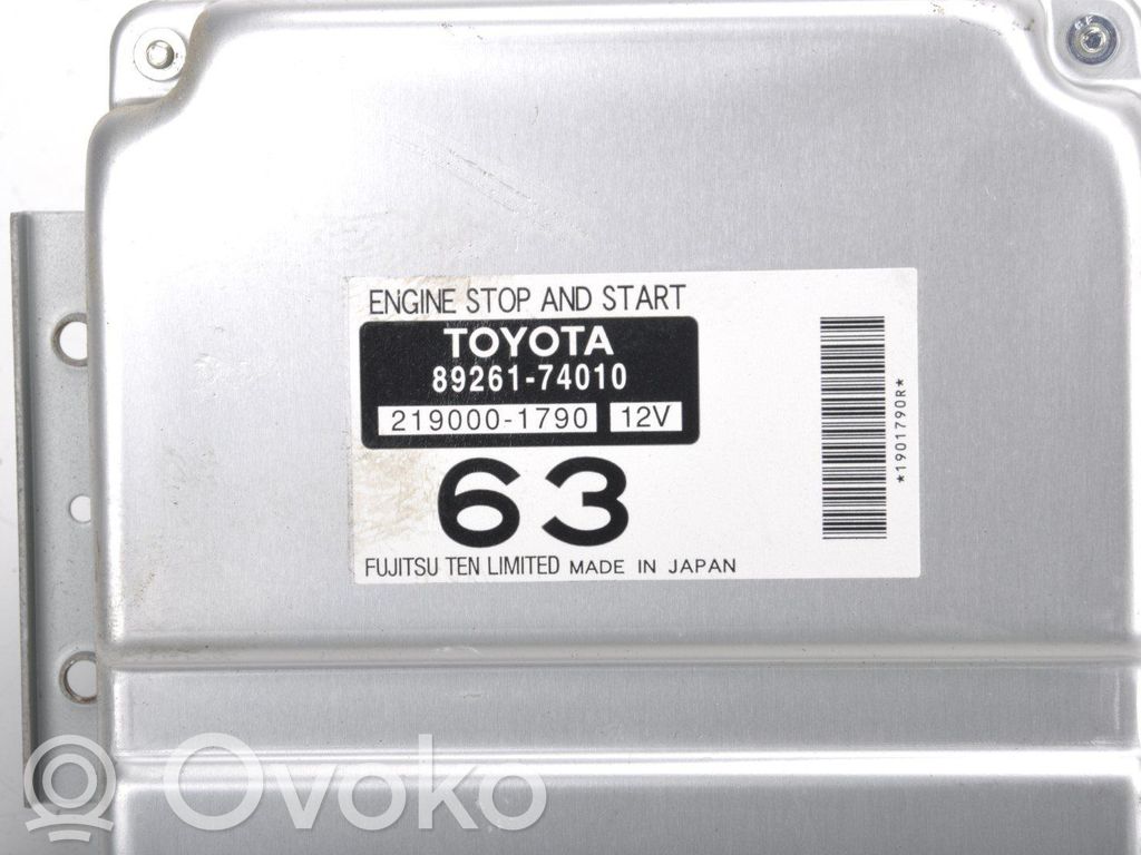 Toyota iQ Other control units/modules 