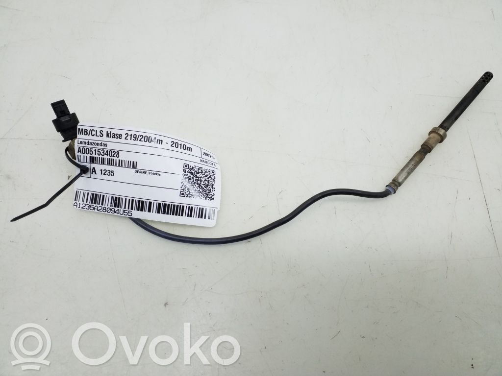 Mercedes-Benz CLS C219 Sensor de temperatura del escape 