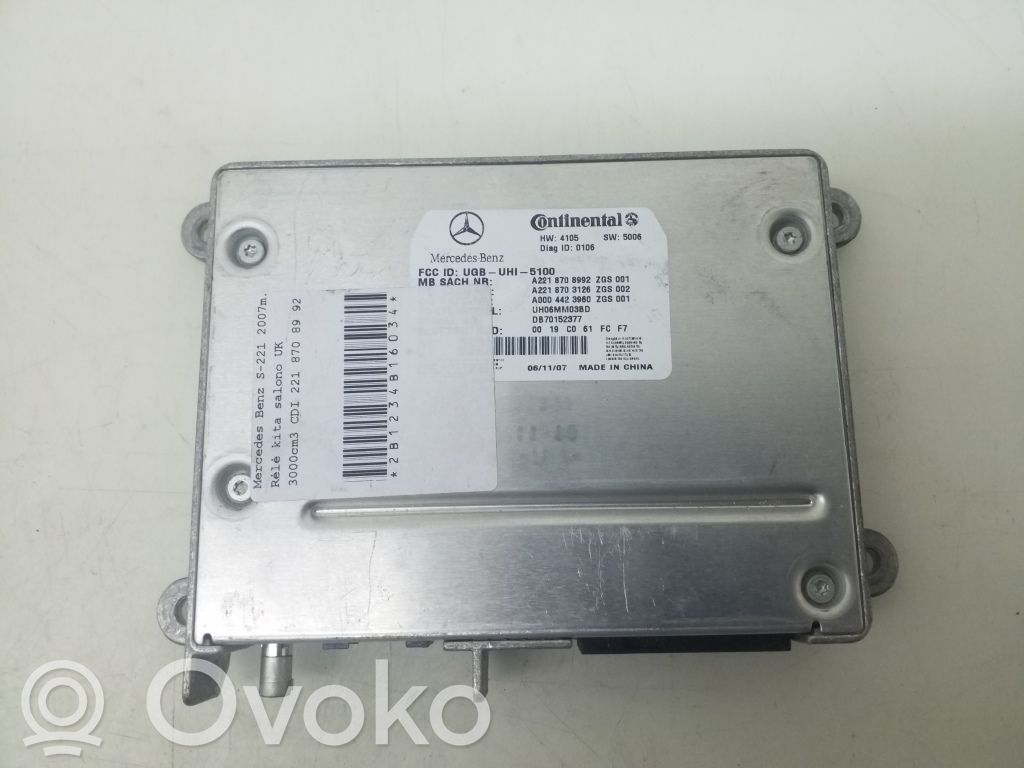 Mercedes-Benz S W221 Bluetooth Modul Steuergerät 