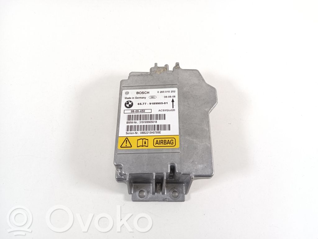 Unidad de control/módulo del Airbag   9189905,65779189905