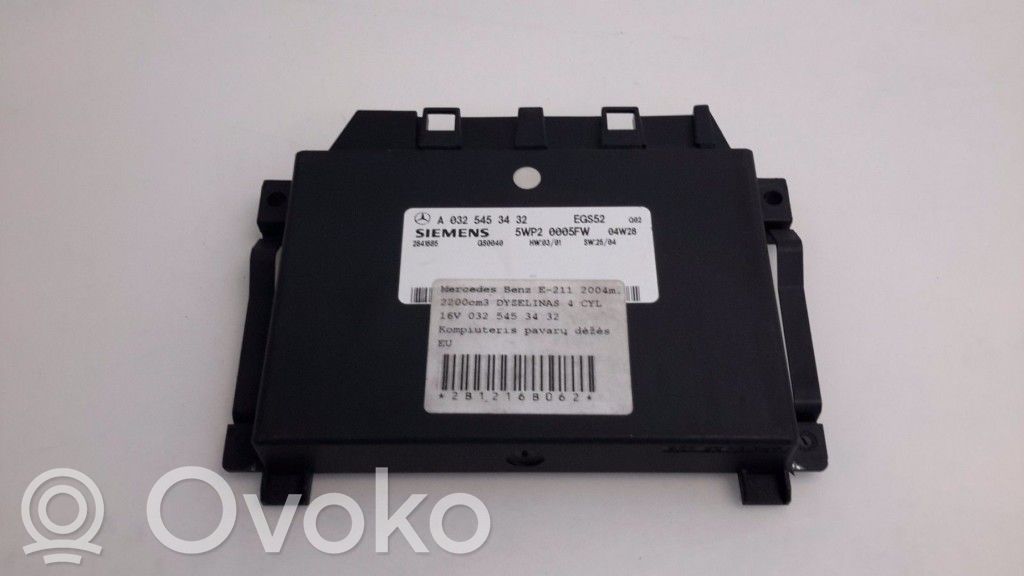 Mercedes-Benz E W211 Unitate/modul de control cutie de viteze