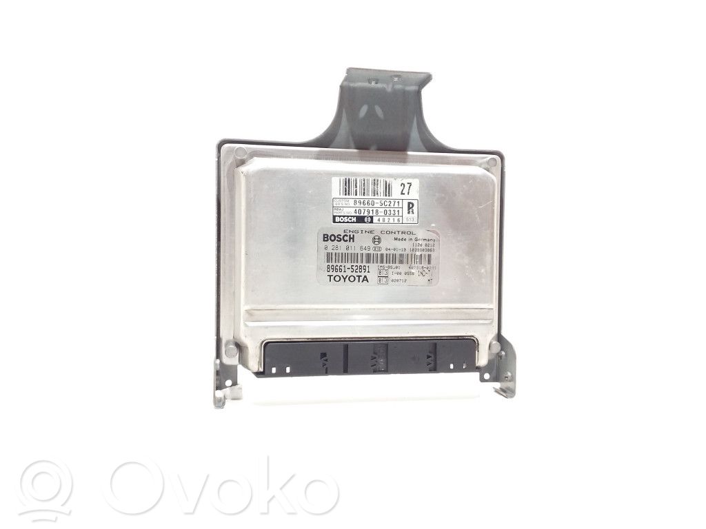 Toyota Yaris Engine control unit/module 