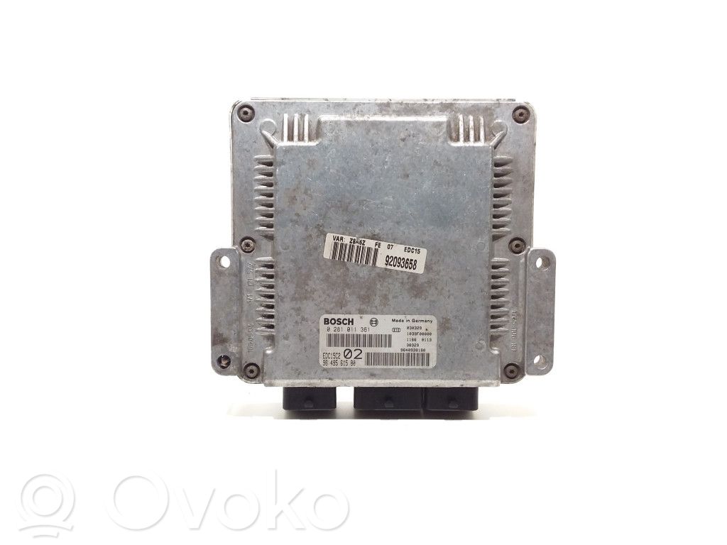 Peugeot 607 Engine control unit/module 