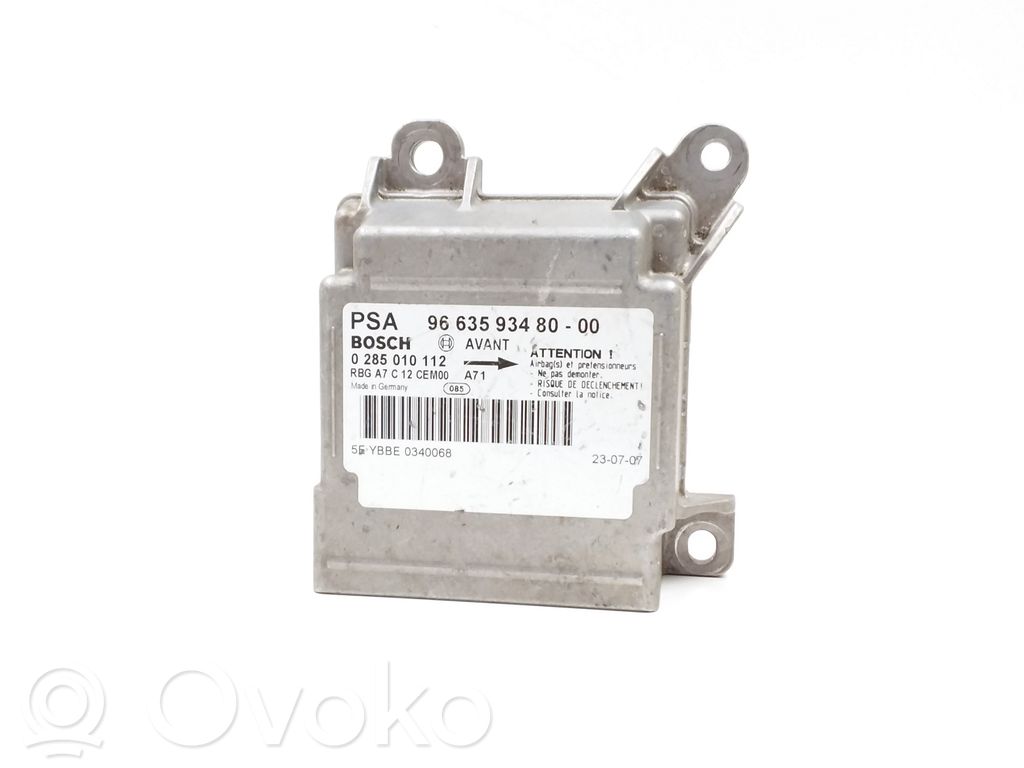 Peugeot 207 Airbag control unit/module 